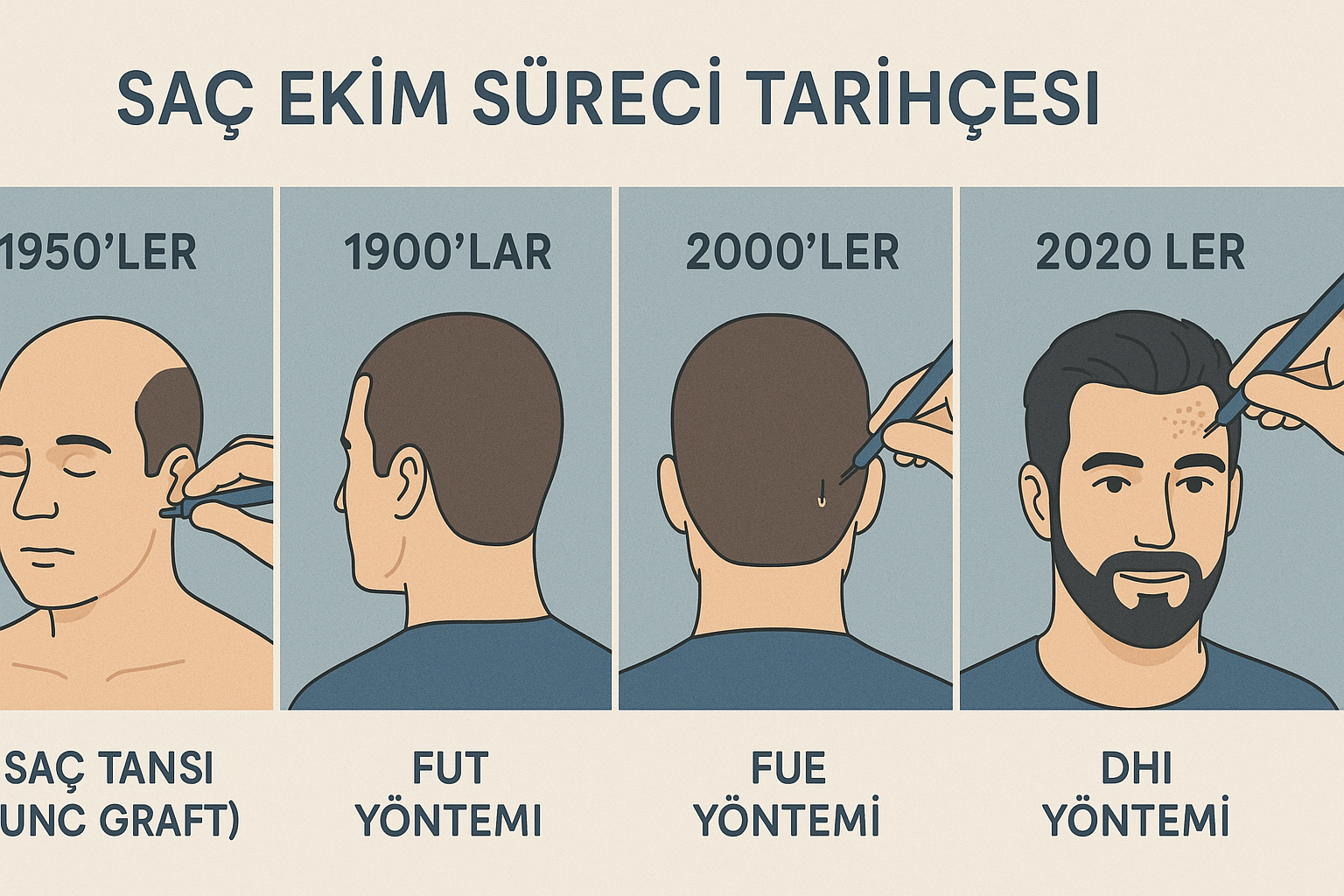 saç ekim süreci